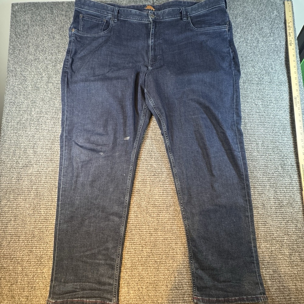 Tommy Bahama‎ Mens Jeans 48x32 Selvedge Straight Leg Dark Wash Denim Pants